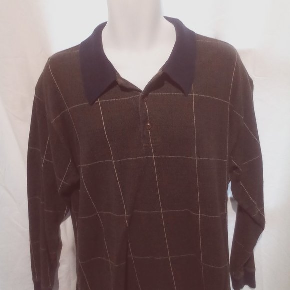 Chaps Ralph Lauren long sleeve polo mens LG - Picture 1 of 3